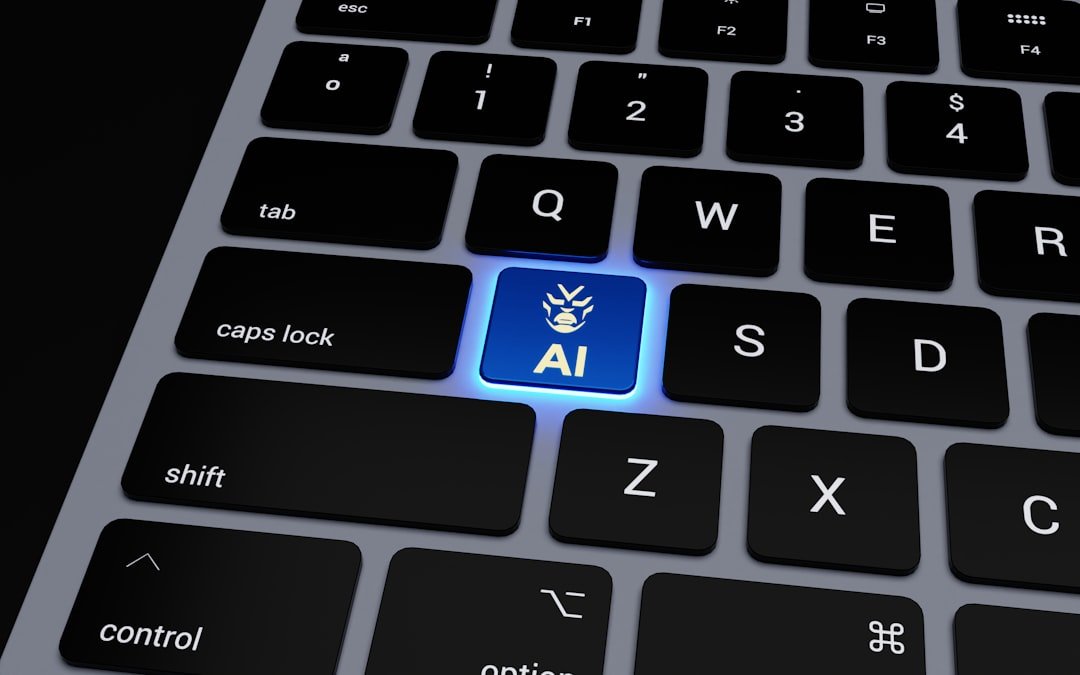 An illustration of SEO and AI integration in digital marketing
